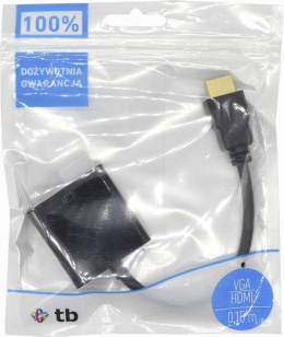 Kabel TB HDMI - D-Sub Czarny (AKTBXVAHMVGAF15)
