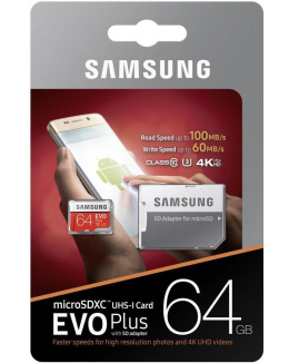 Karta MicroSD Samsung EVO+ 64GB (MB-MC64GA/EU)
