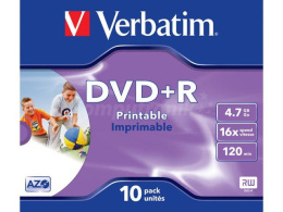 VERBATIM DVD+R 4,7GB 16X PRINTABLE