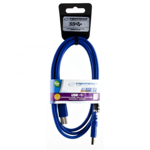 Kabel Esperanza do drukarki USB 3.0 3M M/M (EB153)