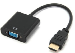 Adapter Konwerter HDMI do VGA DSUB (czarny)