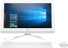 Biały AiO HP 20 FullHD Intel Core i3-7130U 4GB 1TB HDD Windows 10 +klawiatura i mysz