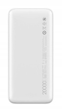 PowerBank Xiaomi Redmi 20000 mAh 18W Fast Charge White USB-C micro-USB USB-A +kabel