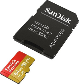 Karta pamięci SanDisk Extreme SDXC 64GB +adapter