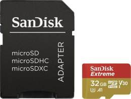 Karta pamięci SanDisk Extreme microSDHC 32GB 100MB/s+adapter