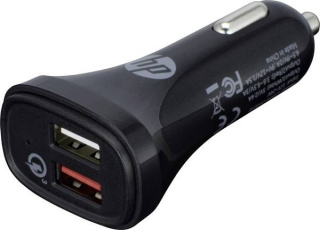 Oryginalna markowa szybka ładowarka samochodowa HP USB Quick Charge 3.0 QC 3.0 5.4A 5V-12V 2xUSB