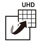 Symbol skalowania UHD